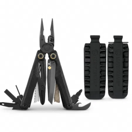 Leatherman Limited Edition Wave Alpha Multi-Tool and Bit Kit Bundle – Obsidian