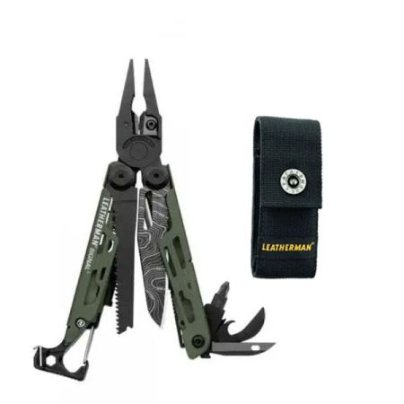 Leatherman Signal - Topographical - Green, Nylon Sheath